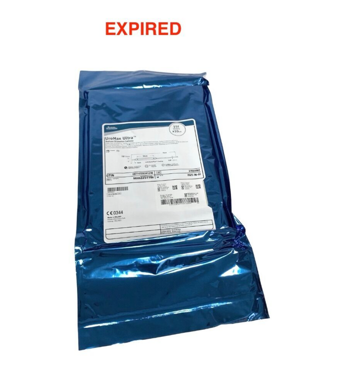 BOSTON SCIENTIFIC M0062251160 UroMax Ultra Balloon Dilatation Catheter 15F 5mm x 10cm Exp 2025 06