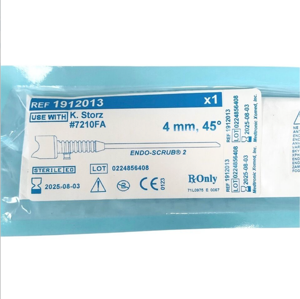 MEDTRONIC / XOMED 1912013 ENDO-SCRUB 2 Endoscope Cleaning Brush 4mm 45 Sterile  Exp 2025 08