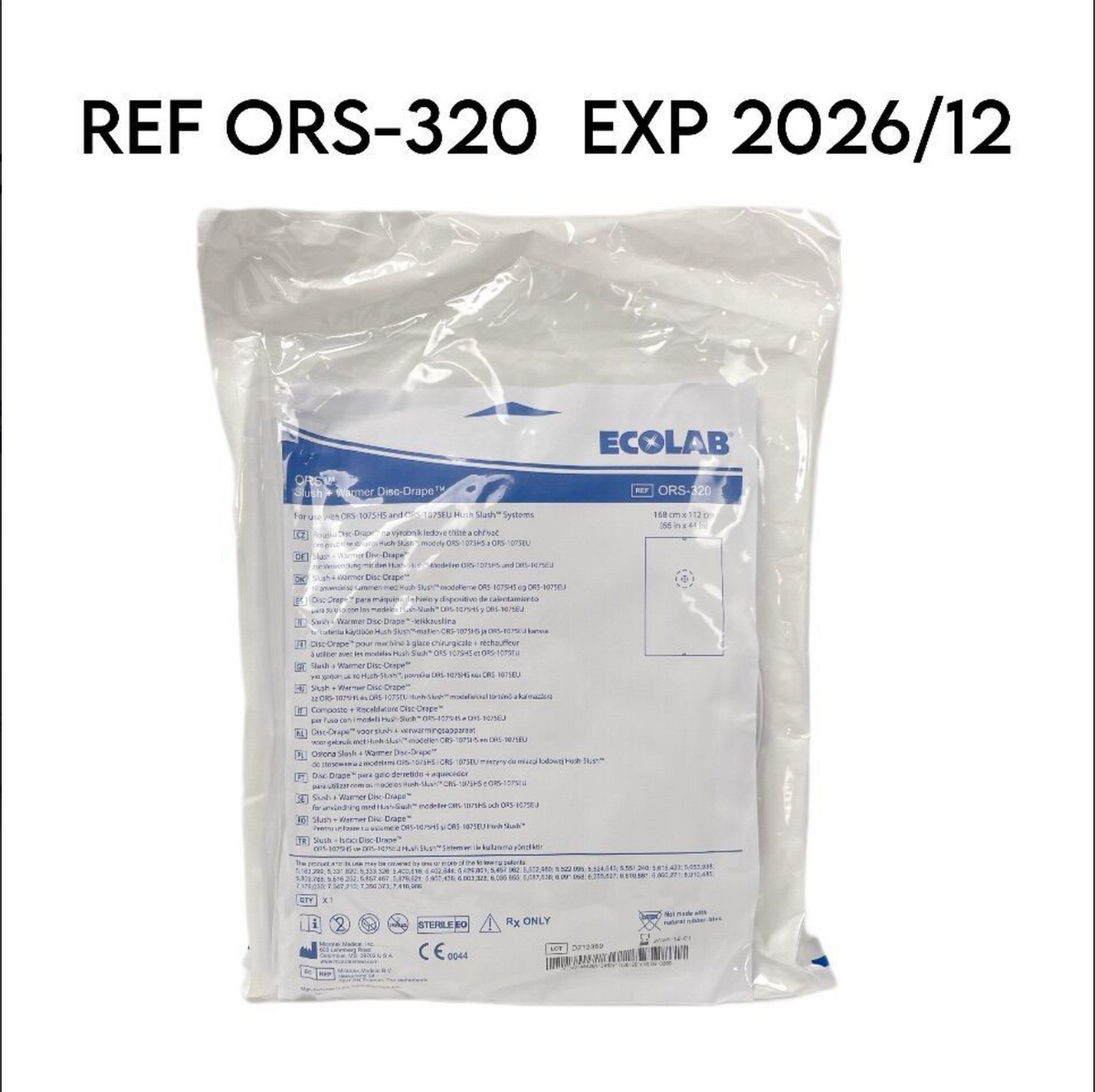 ECOLAB ORS-320 ORS SLUSH + WARMER DISC-DRAPE 44