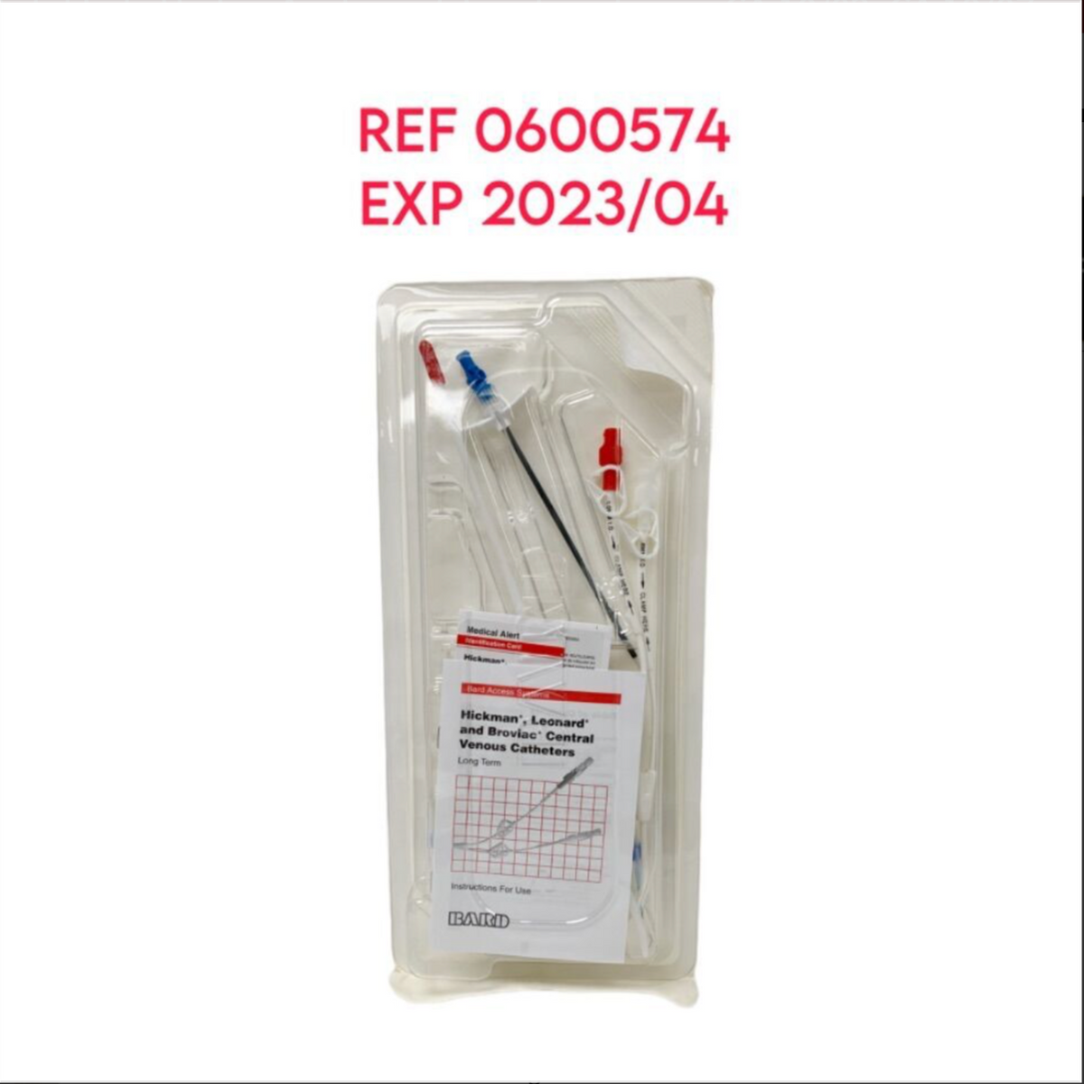 BARD 0600574 Hickman 7F Dual-Lumen CV Catheter EXP 2023 04