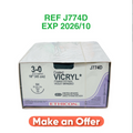 ETHICON J774D Coated VICRYL (Polyglactin 910) Suture 3-0 18