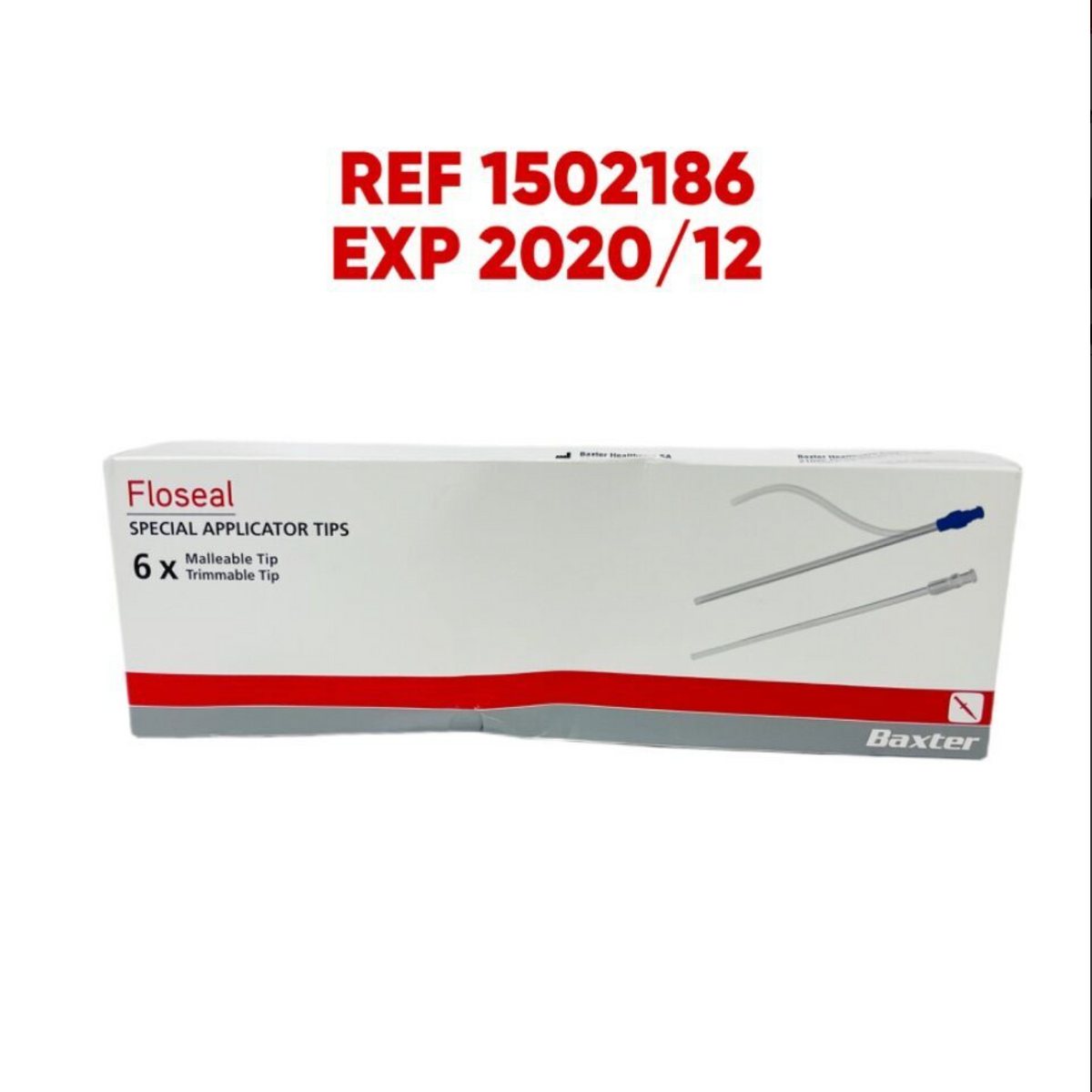 BAXTER 1502186 Floseal SPECIAL APPLICATOR TIPS (6/BOX) EXP 2020 12