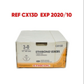 ETHICON CX13D ETHIBOND EXCEL Polyester Suture GREEN BRAIDED 3-0 18"(45CM) EXP 2020 10