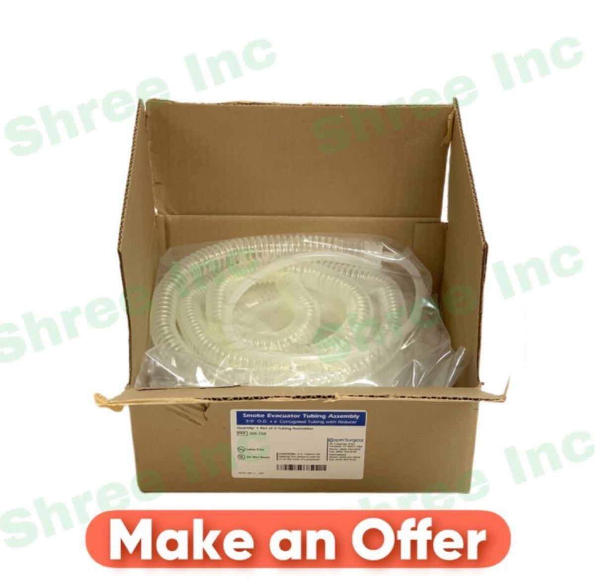 COOPER SURGICAL 395-704, Smoke Evacuator Tubing Assembly 1 BOX OF 3