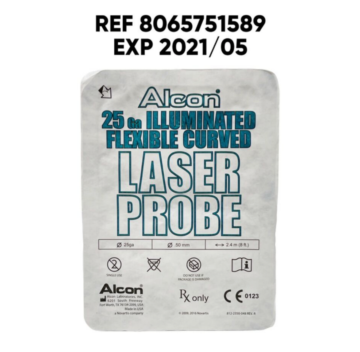 ALCON 8065751589 25G ILLUMINATED FLEXIBLE CURVED LASER PROBE EXP 2021 05