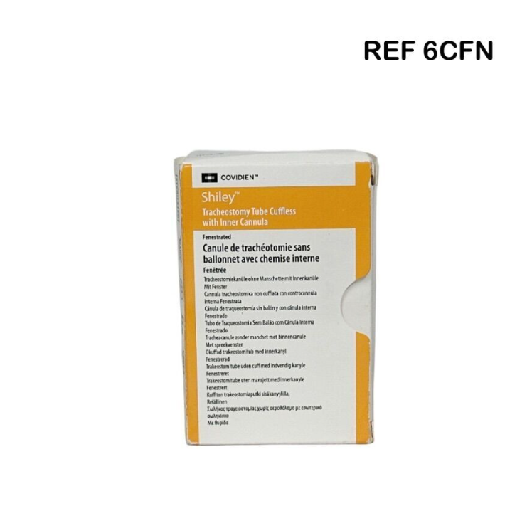 COVIDIEN 6CFN Shiley Tracheostomy Tube Cuffless with Inner Cannula  EXP 2021 09