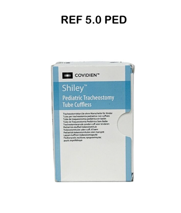 COVIDIEN 5.0 PED Shiley Pediatric Tracheostomy Tube Cuffless  EXP 2022 07