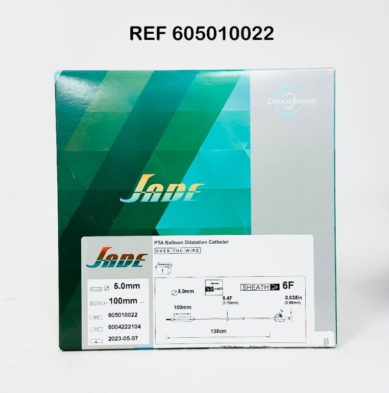 ORBUSNEICH MEDICAL 605010022 JADE PIA Balloon 5 0mm x 100mm 135cm  6F EXP 2023 05
