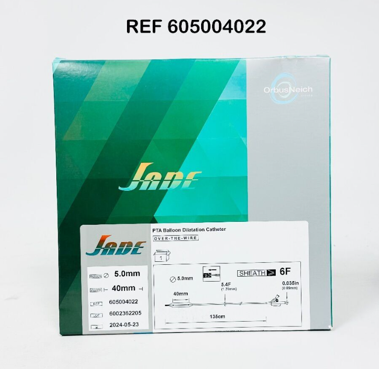 ORBUSNEICH MEDICAL 605004022 PTA Balloon Dilatation Catheter 5.0mm X 40mm  6F  EXP 2024 05