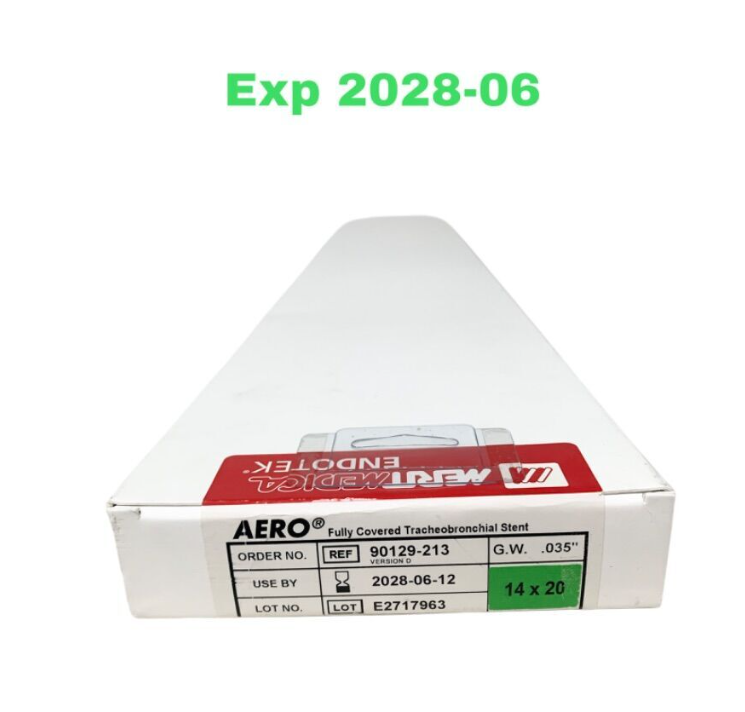 MERIT MEDICAL 90129-213 AERO Fully Covered Tracheobronchial Stent 14x20 Exp.2028 06