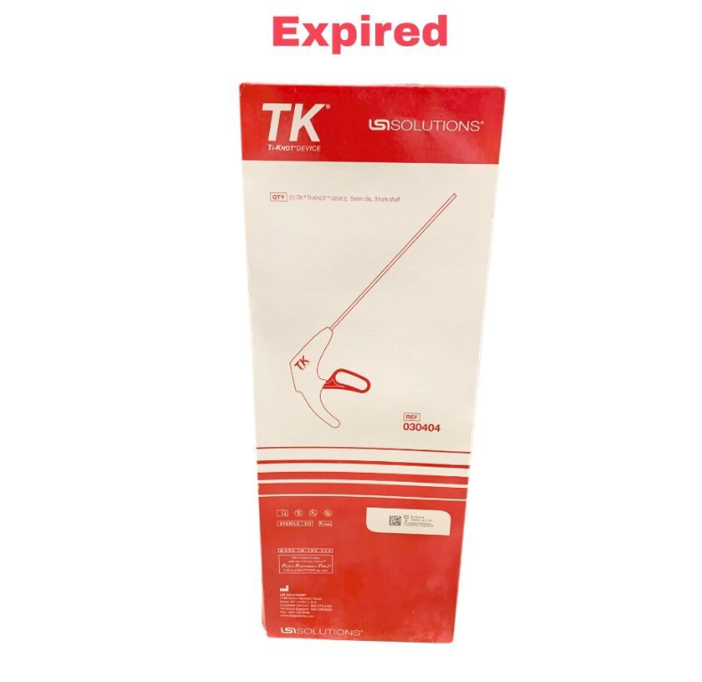 LSI SOLUTIONS 030404 TK Ti-Knot Device 5mm x 31cm Surgical Instrument Exp.2023 07