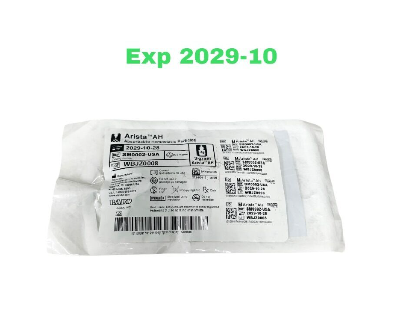 BARD SM0002-USA Arista AH Absorbable Hemostatic Particles 3g Sterile Exp.2029 10