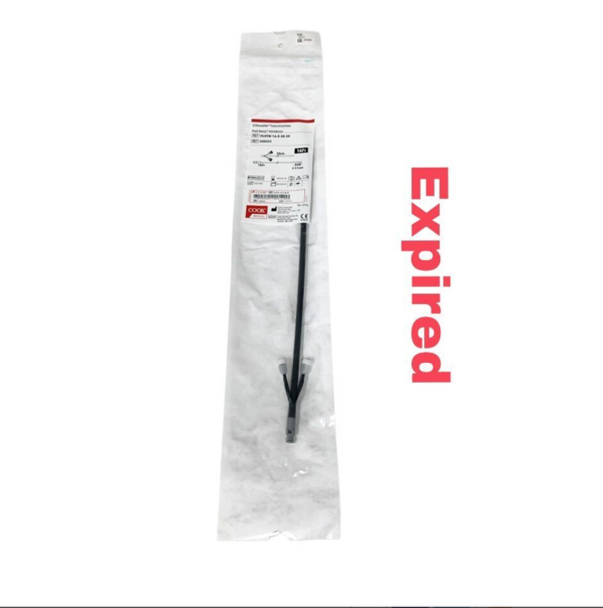COOK MEDICAL G08322 Silhouette Transitionless Peel-Away Introducer 16Fr x 30cm Exp 2026 02