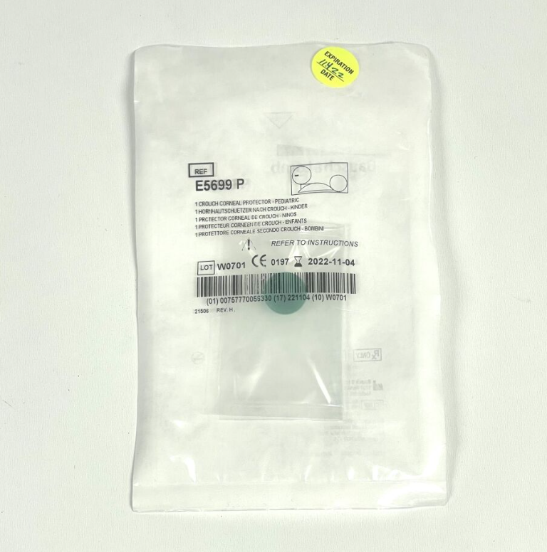BAUSCH & LOMB E5699 P CORNEAL CROUCH PROTECTOR  PEDIATRIC EXP 2022 11