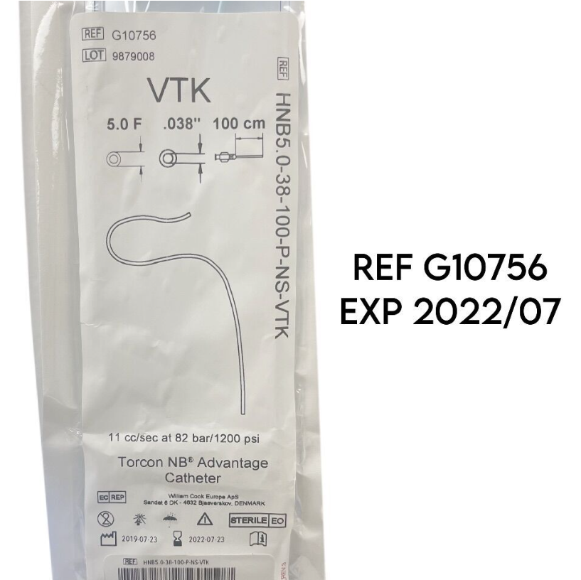 COOK MEDICAL G10756 Torcon NB Advantage Catheter EXP 2022 07