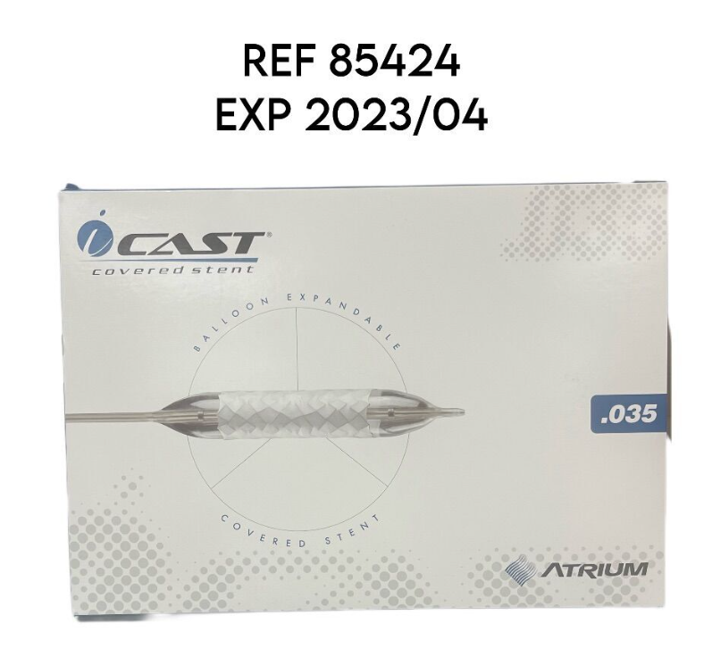 ATRIUM 85424 ATRIUM ICAST COVERED STENT: 10MM X 38MM X 120CM, EXP 2023 04