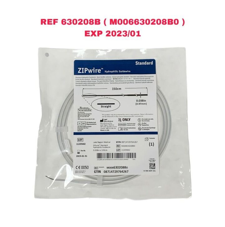 BOSTON SCIENTIFIC M006630208B0 ZIPwire Hydrophilic Guidewire EXP 2023 01
