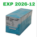 ETHICON 639G Perma-Hand Silk Sutures 6-0 18" (45 cm) P-1 Reverse Cutting Needle Box of 12 Exp 2026 12