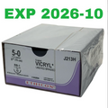 ETHICON J213H Coated VICRYL Undyed Braided 5-0 Suture RB-1 17mm Needle 3 Dozen Box Exp 2026 10