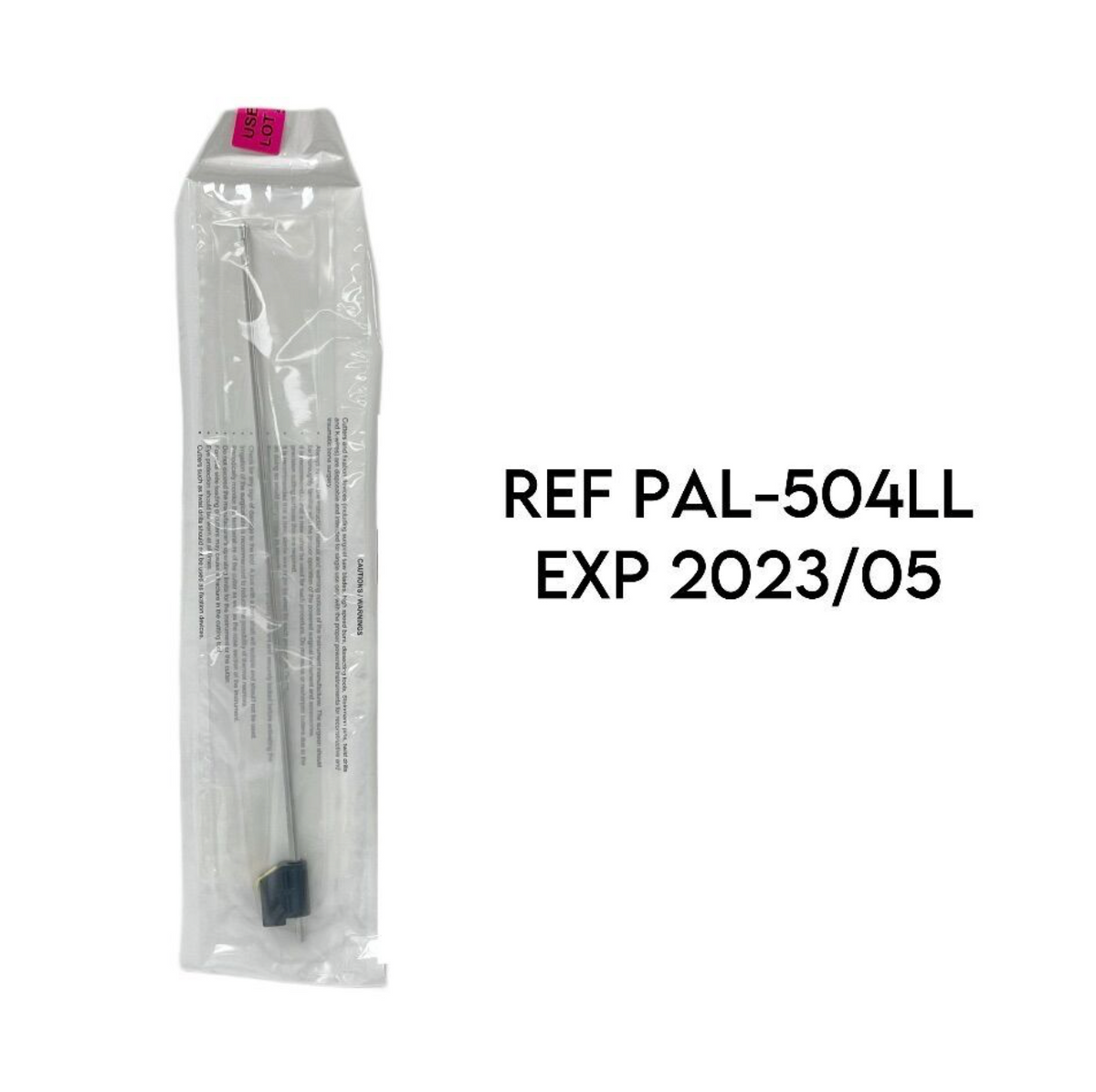 MICRO-AIRE PAL-504LL 5.0mm SINGLE USE CANNULA 10mm SLOT 30cm LONG EXP 2023 05