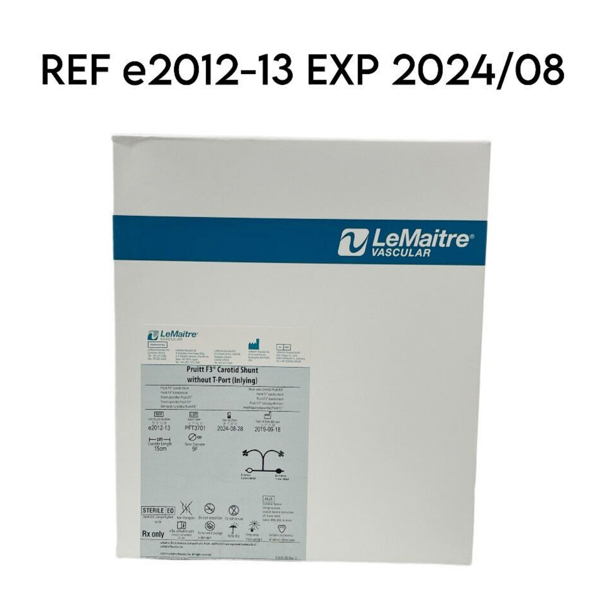 LEMAITRE e2012-13 Pruitt F3 Carotid Shunt without T-Port (Inlying) EXP 2024 08