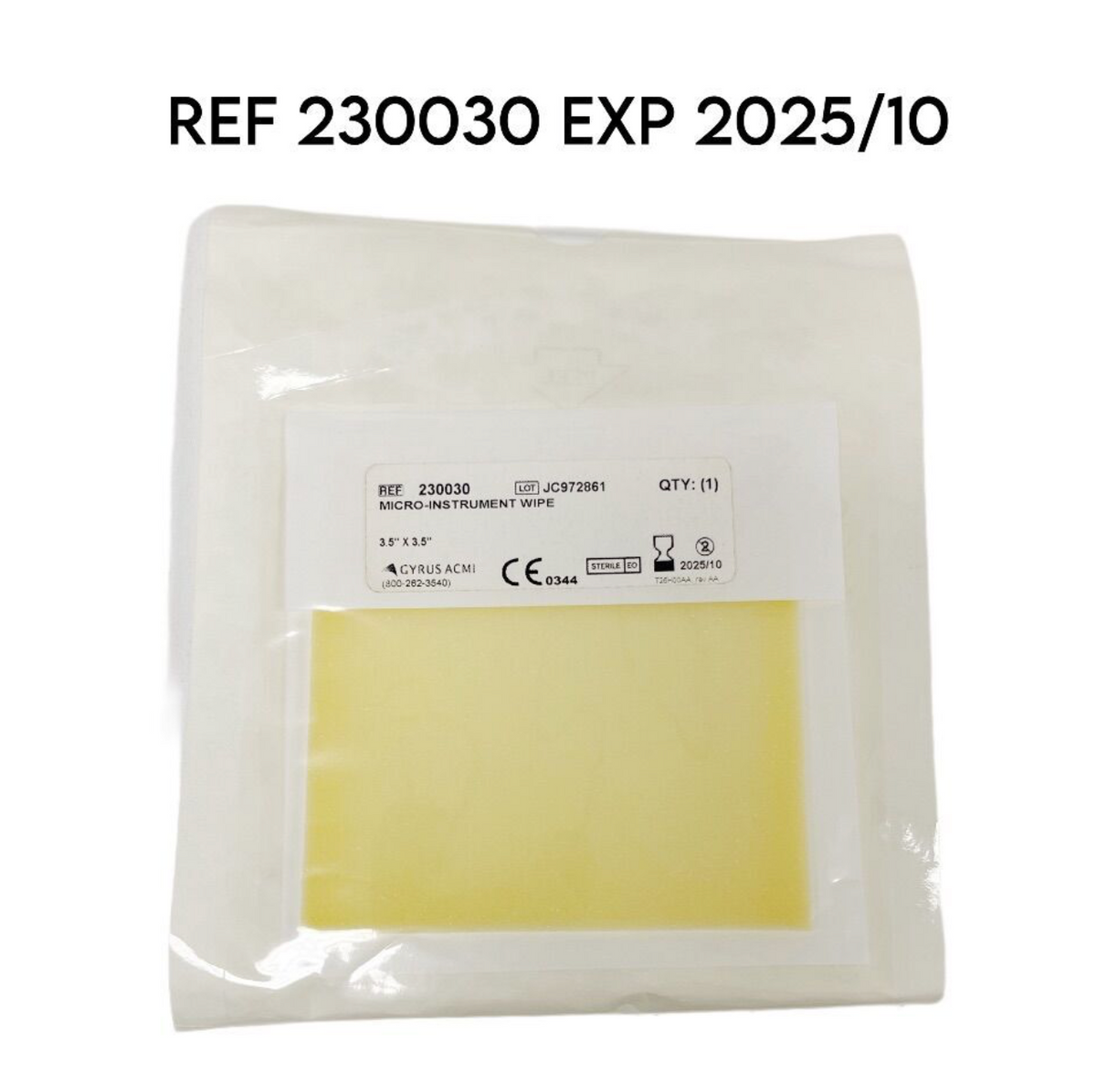 GYRUS ACMI 230030 MICRO-INSTRUMENT WIPE EXP 2025 10
