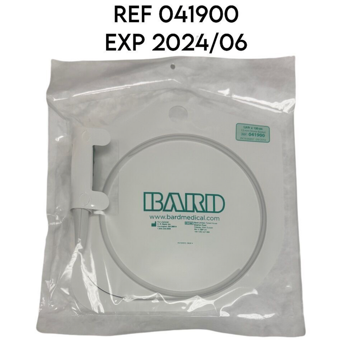 BARD 041900 SKYLITE Tipless Nitinol Stone Basket 1.9 Fr. × 120 cm EXP 2024 06