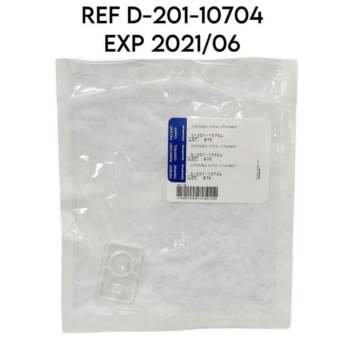 OLYMPUS D-201-10704 DISPOSABLE DISTAL ATTACHMENT 11.35mm EXP 2021 06
