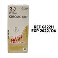 ETHICON G122H CHROMIC GUT SUTURE 3-0 (3.0 metric) 27"(70cm) 36/box EXP 2022 04