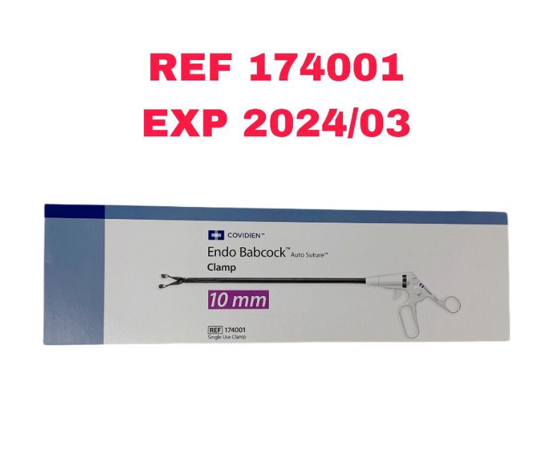 COVIDIEN 174001 Endo Babcock Auto Suture Clamp 10 mm EXP 2024 03