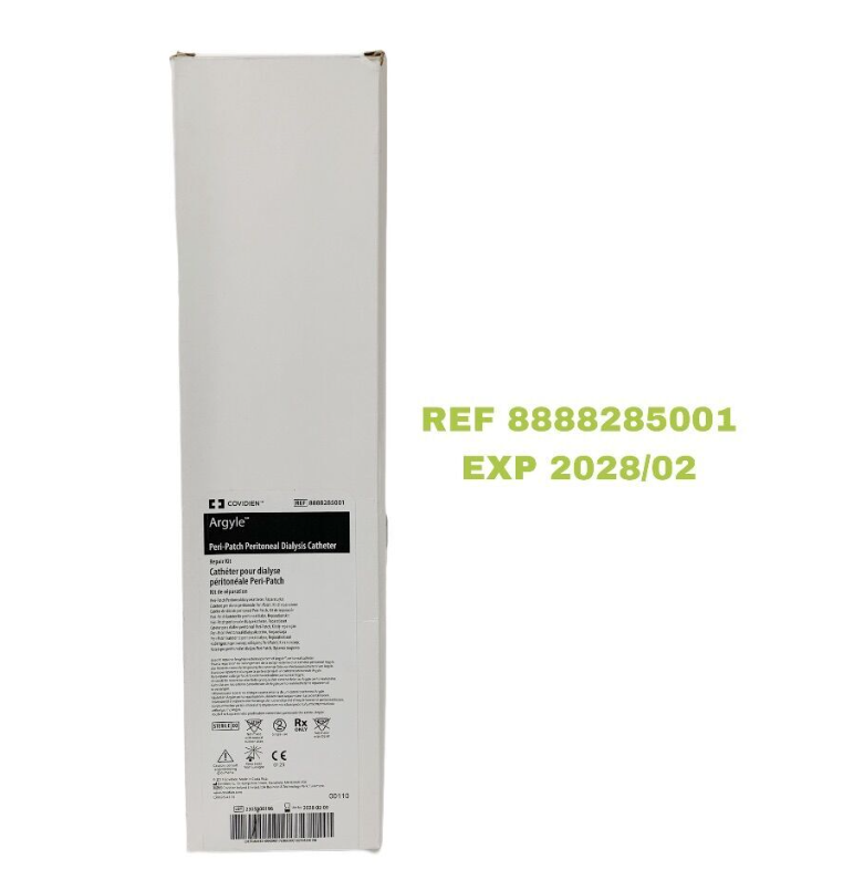COVIDIEN 8888285001 Argyle Peri-Patch Peritoneal Dialysis Catheter EXP 2028 02