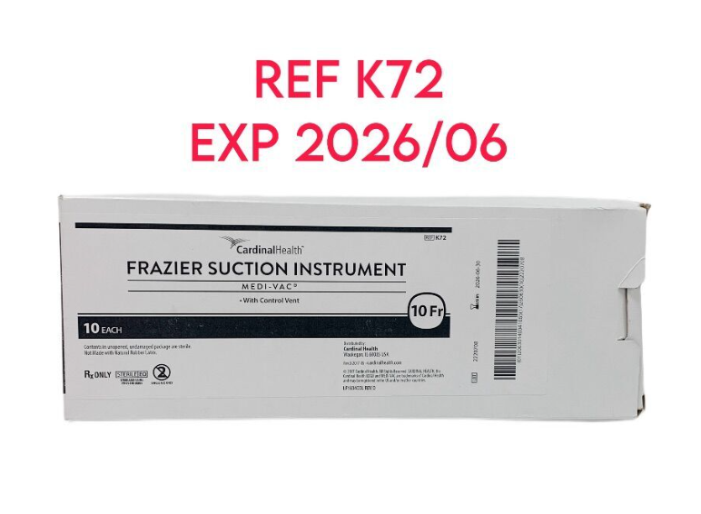 CARDINAL HEALTH K72 FRAZIER SUCTION INSTRUMENT MEDI-VAC With Control Vent EXP 2026 06