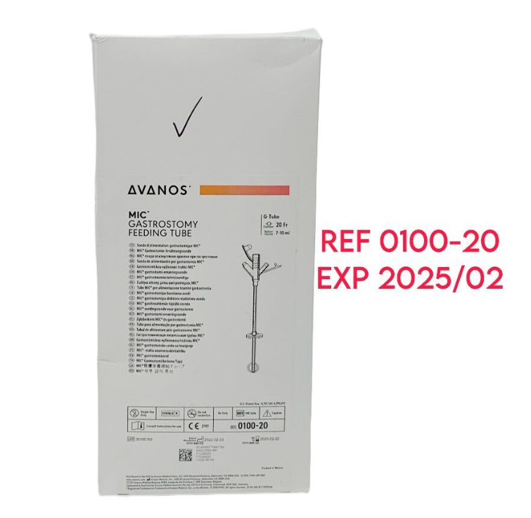 AVANOS 0100-20 MIC GASTROSTOMY FEEDING TUBE EXP 2025 02