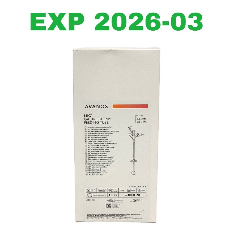 AVANOS MEDICAL 0100-20 MIC GASTROSTOMY FEEDING TUBE EXP 2026 03