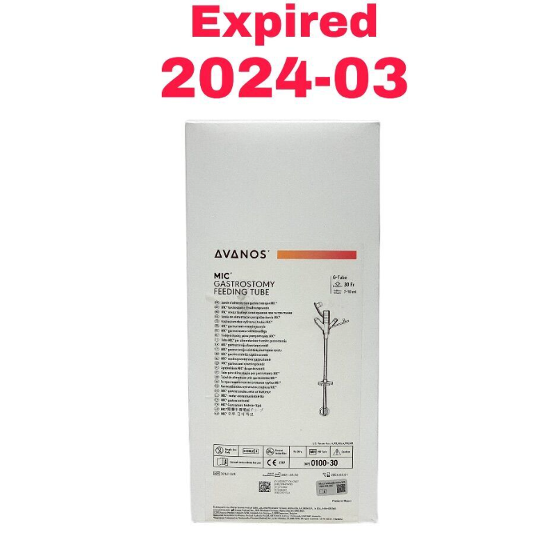AVANOS MEDICAL 0100-30 MIC GASTROSTOMY FEEDING TUBE Expired 2024 03