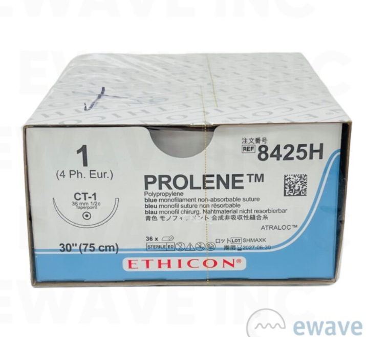 ETHICON 8425H PROLENE SUTURE 1 (4 Ph. Eur.) СТ-1 EXP 2027 06