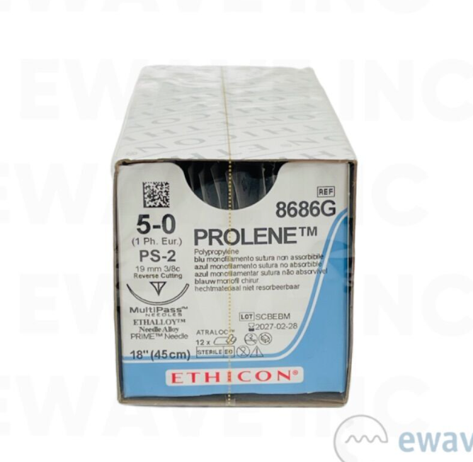 ETHICON 8686G PROLENE 5-0 (1 Ph. Eur.) PS-2 EXP 2027 02