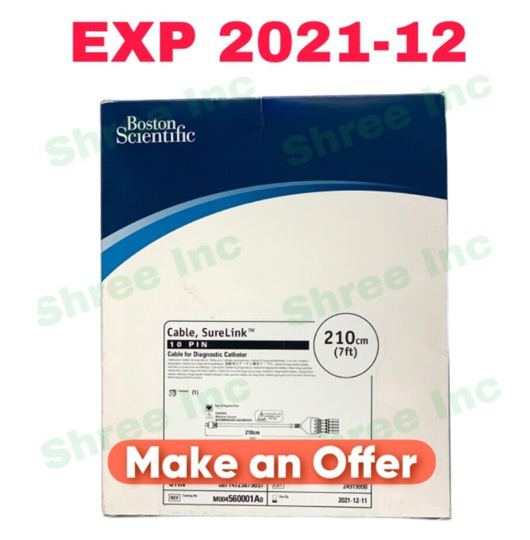 BOSTON SCIENTIFIC M004560001A0 Cable SureLink 10 PIN Cable for Diagnostic Catheter EXP 2021 12