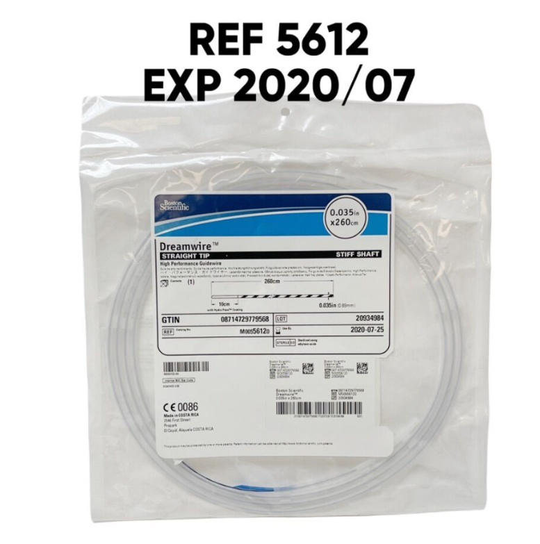 BOSTON SCIENTIFIC M00556120 (5612) Dreamwire  STRAIGHT TIP STIFF SHAFT High Performance Guidewire 0.035in x 260cm EXP 2020 07
