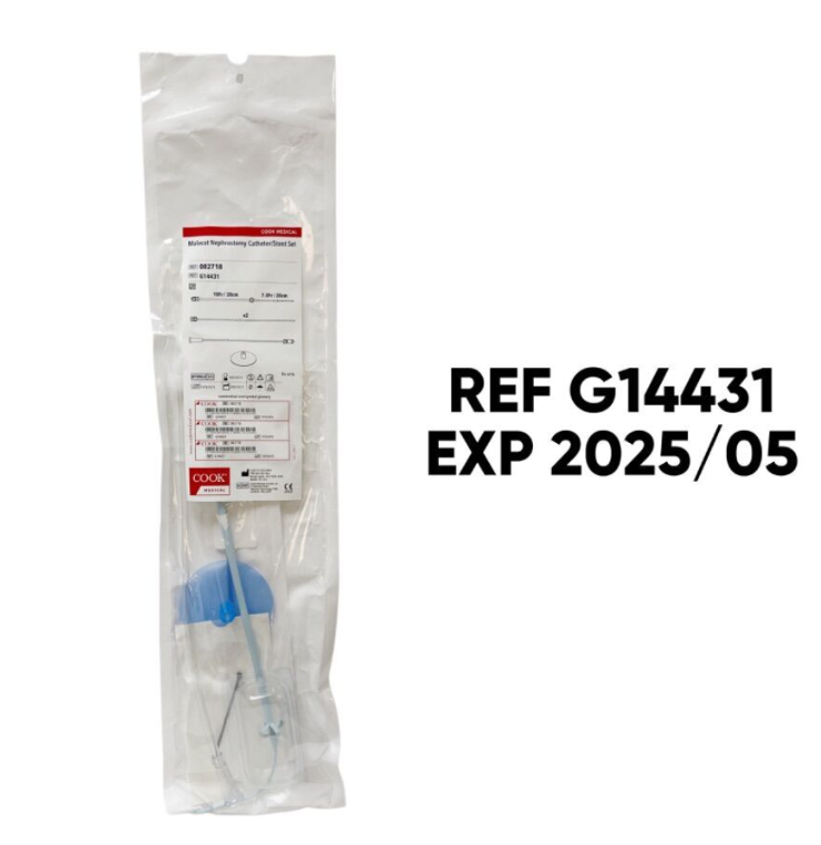 COOK MEDICAL G14431 Malecot Nephrostomy Catheter Stent Set EXP 2025 05