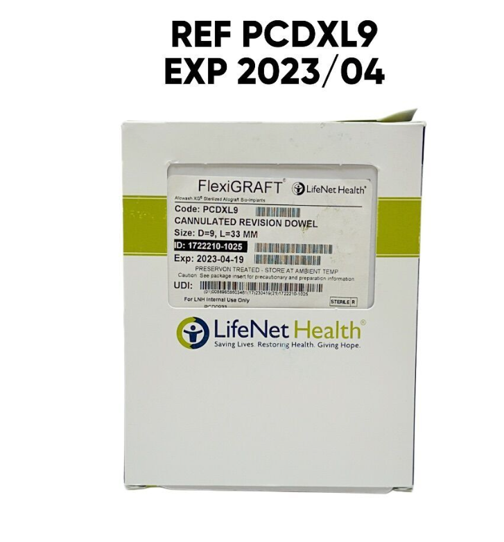 LIFENET HEALTH PCDXL9 FlexigRAFT CANNULATED REVISION DOWEL EXP 2023 04