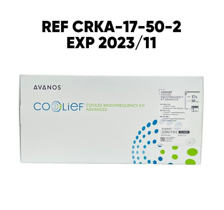 AVANOS MEDICAL CRKA-17-50-2 COOLIEF COOLED RADIOFREQUENCY KIT ADVANCED 17 G  50mm tip 2mm EXP 2023 11