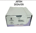 ETHICON ENDO-SURGERY J870H Coated VICRYL POLYGLACTIN 910 UNDYED BRAIDED (3.5 metric) 27" (70 cm) EXP. 2024 05