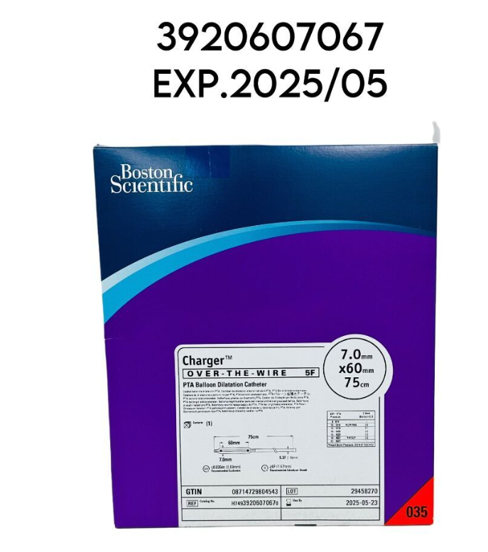 BOSTON SCIENTIFIC H74939206070670 Charger OVER -THE -WIRE PTA Balloon Dilatation Catheter 5F EXP.2025 05