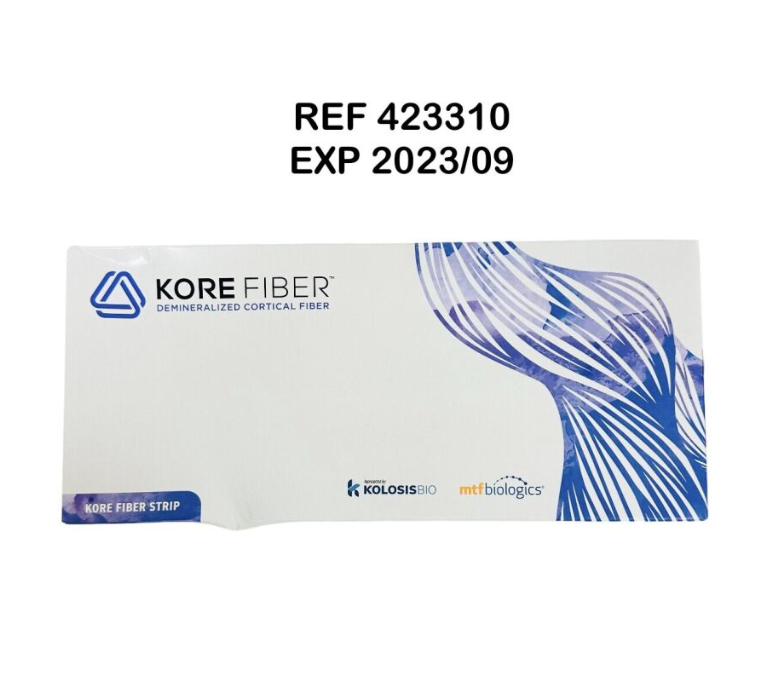 MTF 423310 KORE FIBER DEMINERALIZED CORTICAL FIBER Kore Fiber Strip 2.5cm X 10cm EXP 2023 09