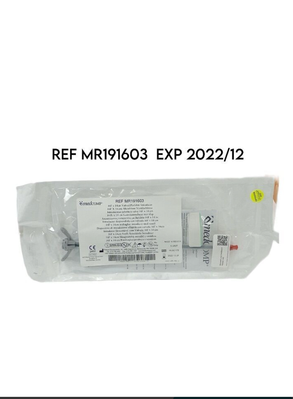 MEDCOMP MR191603 16F X 14CM VALVED PEELABLE INTRODUCER EXP 2022 12