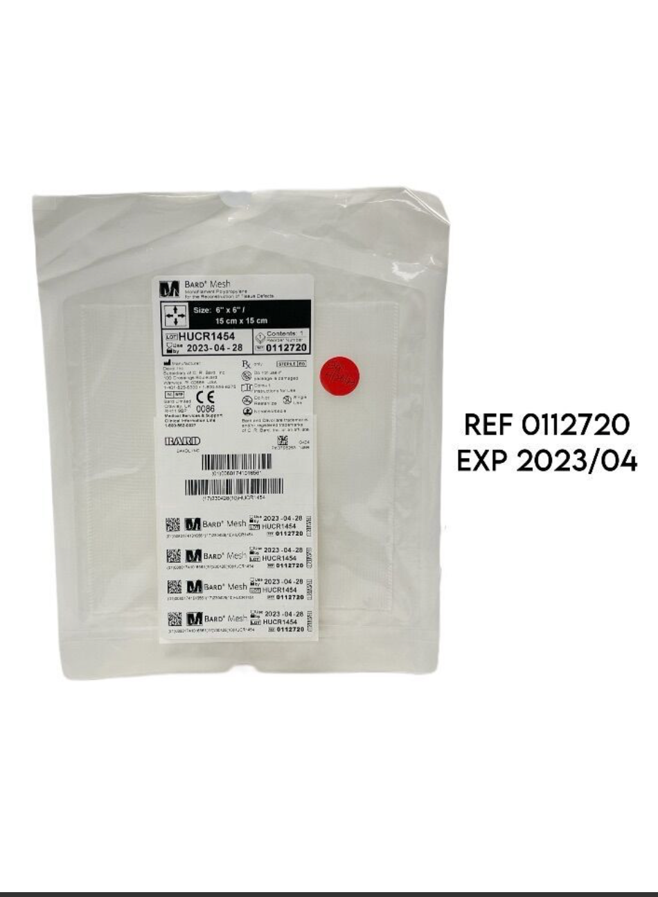 BARD 0112720 Mesh 15 cm x 15 cm EXP 2023 04