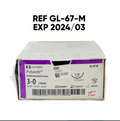COVIDIEN GL-67-M Polysorb Braided Absorbable Suture 3-0 2 Metric 5x30" 75 cm VIOLET V-20 TAPER EXP 2024 03