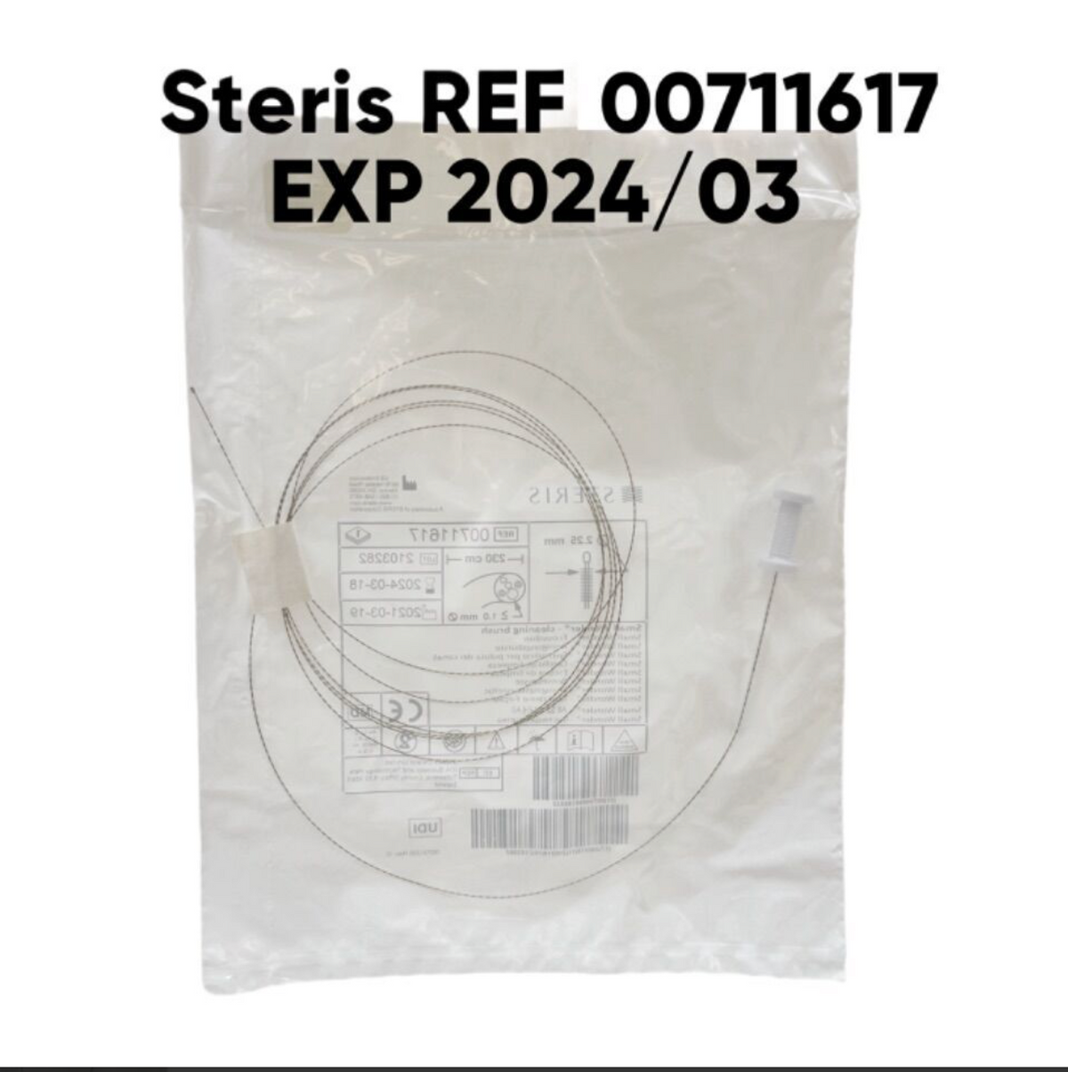 STERIS 00711617 SMALL WONDER CHANNEL CLEANING BRUSH 230CM EXP 2024 03