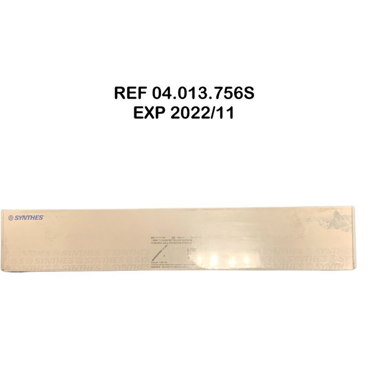 SYNTHES 04.013.756S 13MM TI CANN RETRO/ANTEGRADE FEMORAL NAIL EX/380MM STERILE EXP 2022 11